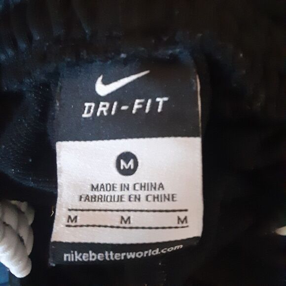 Nike Pants Medium Adult Black Dri Fit Athletic Straight Leg Swoosh Mens M - Picture 2 of 9